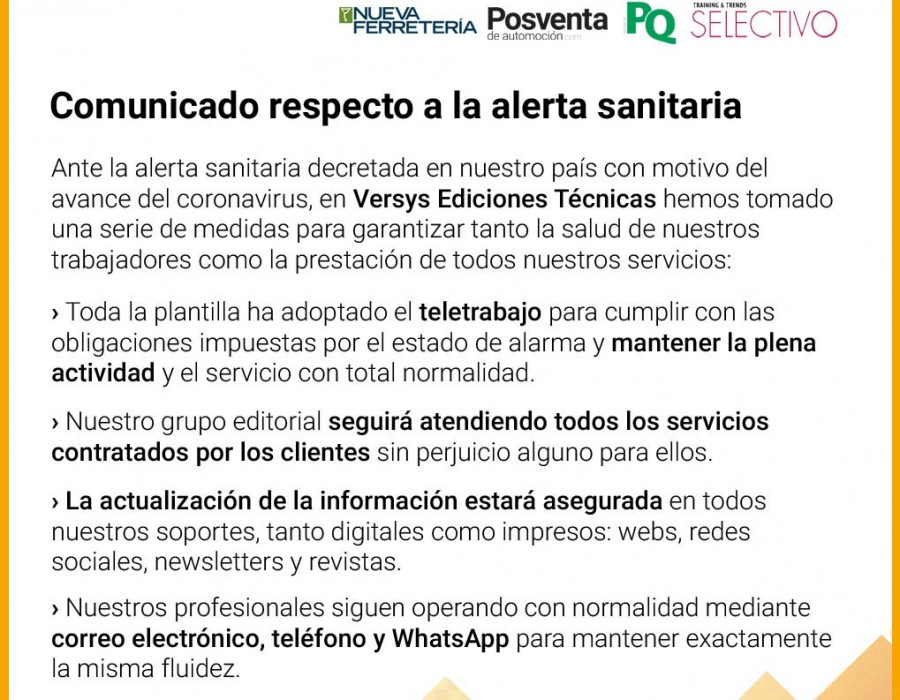 Comunicado versys alerta rrss 24128