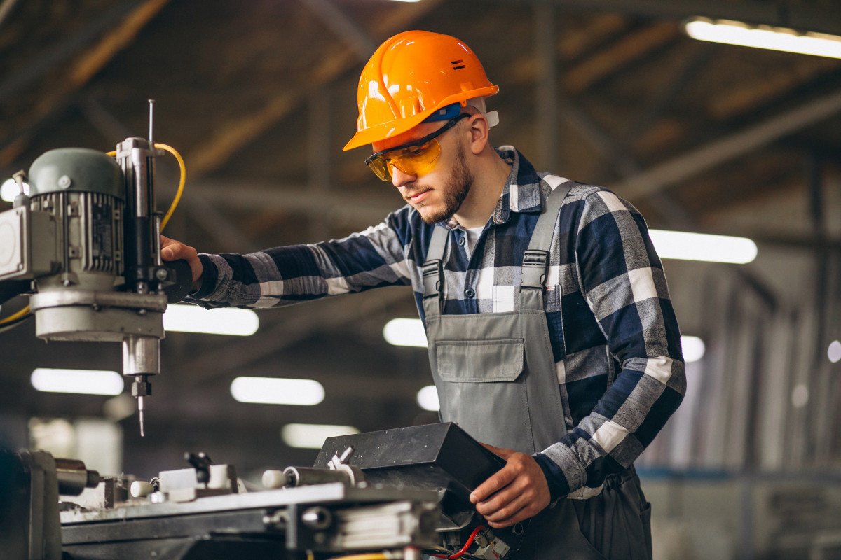 Male worker at factory